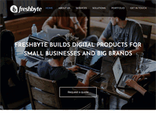 Tablet Screenshot of freshbyteinc.com